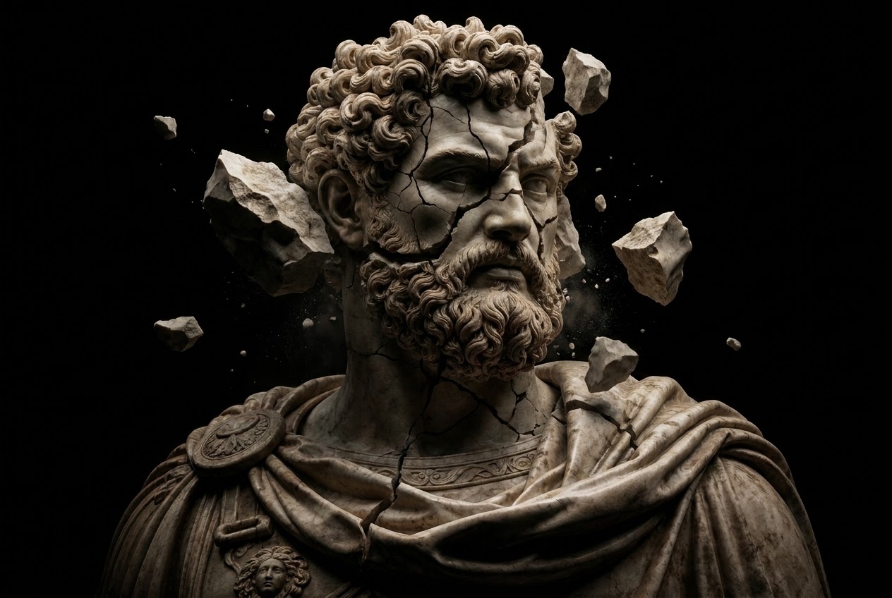 Estatua agrietada